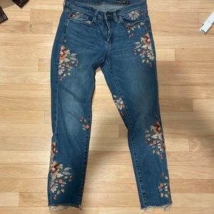 Blank Denim floral jeans